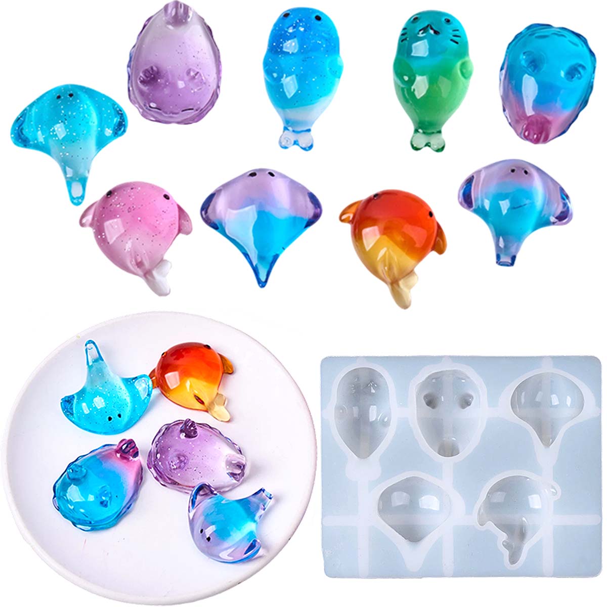 Soap Making Instructions - 3D 힐링 귀여운 만타 가오리 실리콘