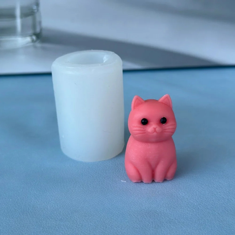 3D 뚱뚱한 고양이 동물 실리콘 양초 몰드 DIY 사랑 - Soap Making Animal Fat 리뷰 및 가격