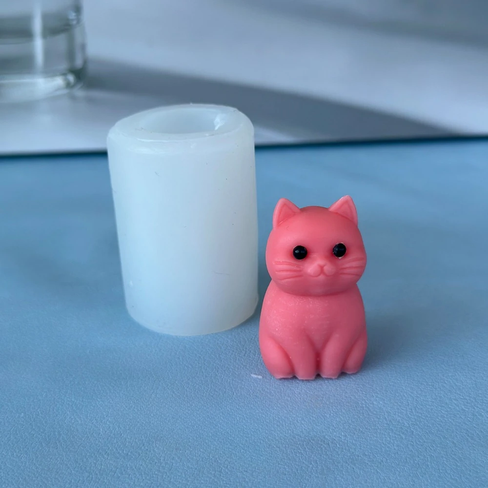 3D 뚱뚱한 고양이 동물 실리콘 양초 금형 DIY 사랑 - Soap Making Animal Fat 리뷰 및 가격