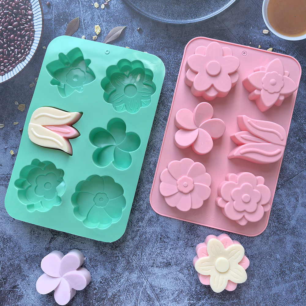 다양한 꽃 모양 실리콘 몰드, 비누 및 양초 제작, 케 - Soap Making Instructions 리뷰 및 가격