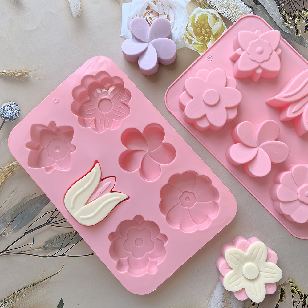 다양한 꽃 모양 실리콘 몰드, 비누 및 양초 제작, 케 - Soap Making Instructions 리뷰 및 가격