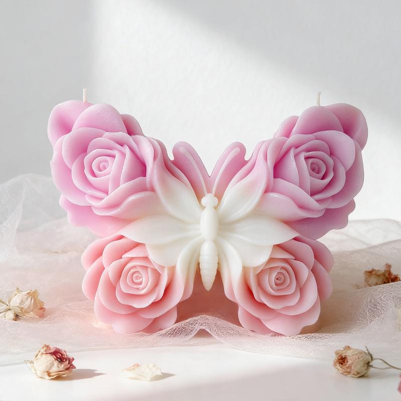 DIY 장미 나비 모양 실리콘 몰드 수제 아로마 캔들  - Soap Making Instructions 리뷰 및 가격